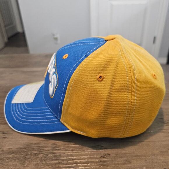 Vtg UCLA Bruins Strapback Hat Cap Blue Yellow Wool 90s College Sports California - Picture 3 of 9